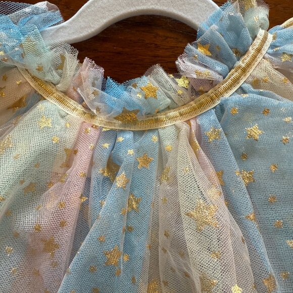 Lola and the boys size 4 Pastel Rainbow star Dress - Picture 3 of 6